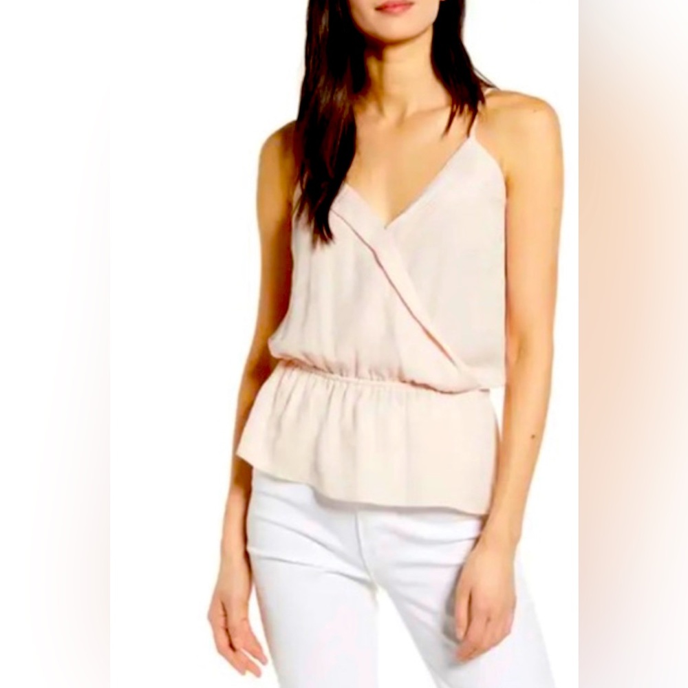 NWT Chelsea28 Print Peplum Camisole